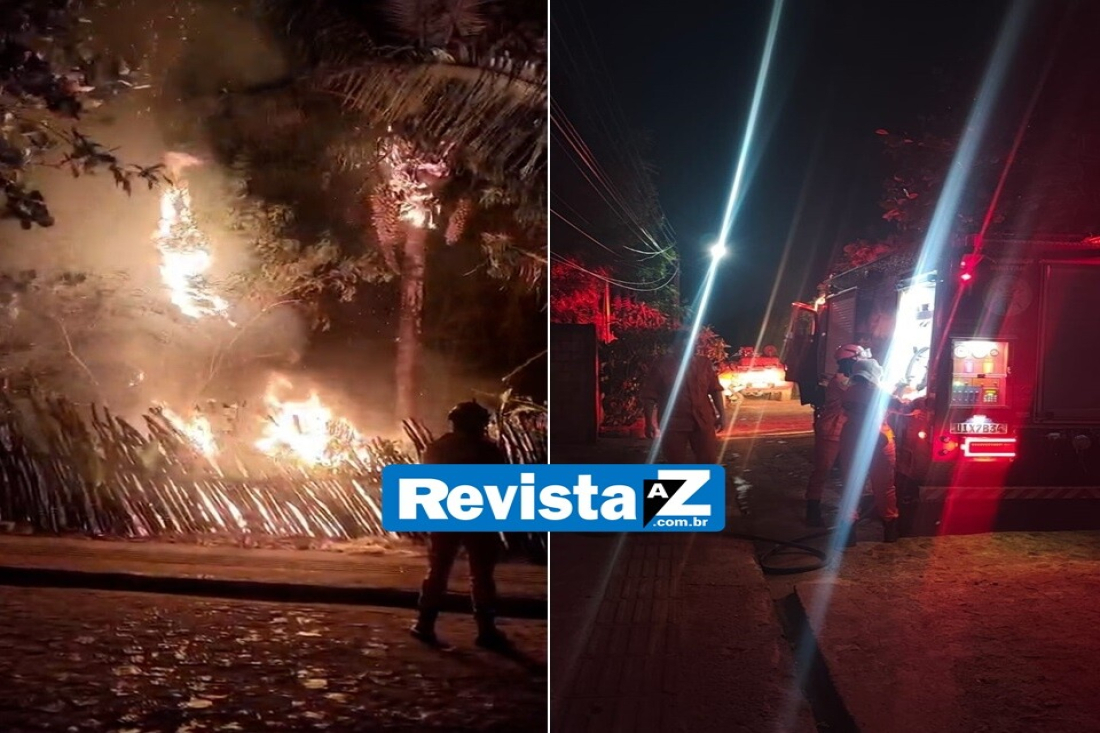 Segundo a Polícia Militar, fogo teria sido iniciado pelo próprio morador