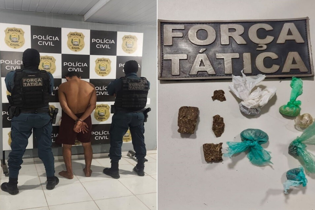 Homem foi localizado pela Força Tática em um terreno baldio no bairro Pedreira