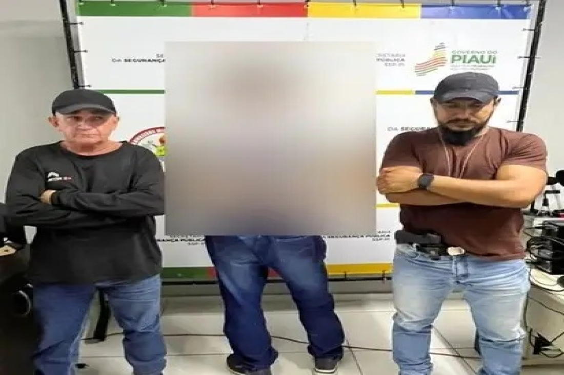o suspeito foi localizado na Praça JK, no Centro do município