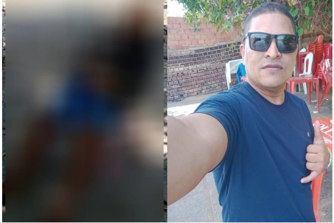 O crime aconteceu na área externa de uma residência.