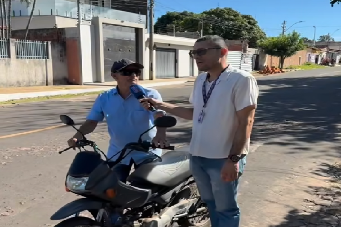 Agora já faz uma semana que não cai água”, disse morador